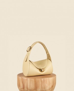 Bolsa De Hombro Cafuné Drop Duffel Mujer Creme Amarillos | IEC8345XW