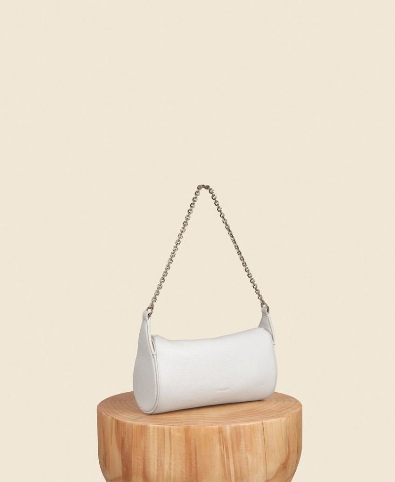 Bolsa De Hombro Cafuné Mini Drop Duffel Mujer Blancos | OIC7016LN