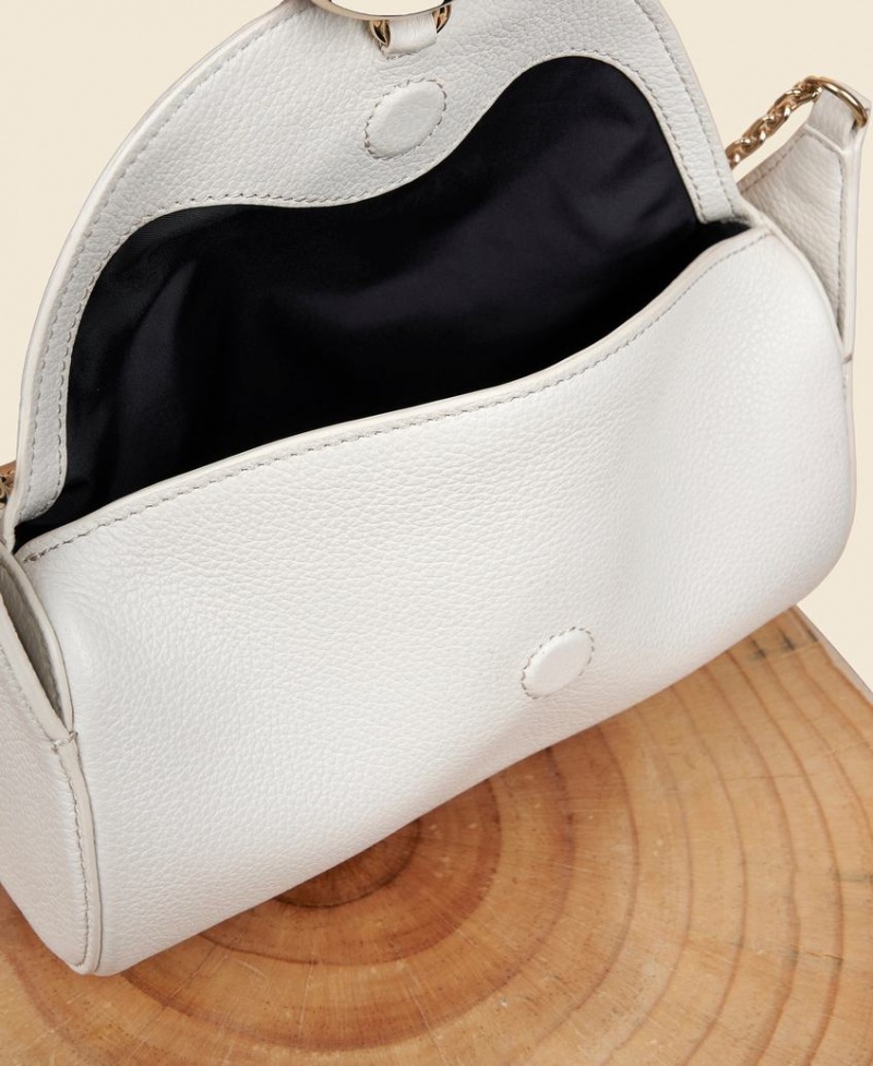 Bolsa De Hombro Cafuné Mini Drop Duffel Mujer Blancos | OIC7016LN