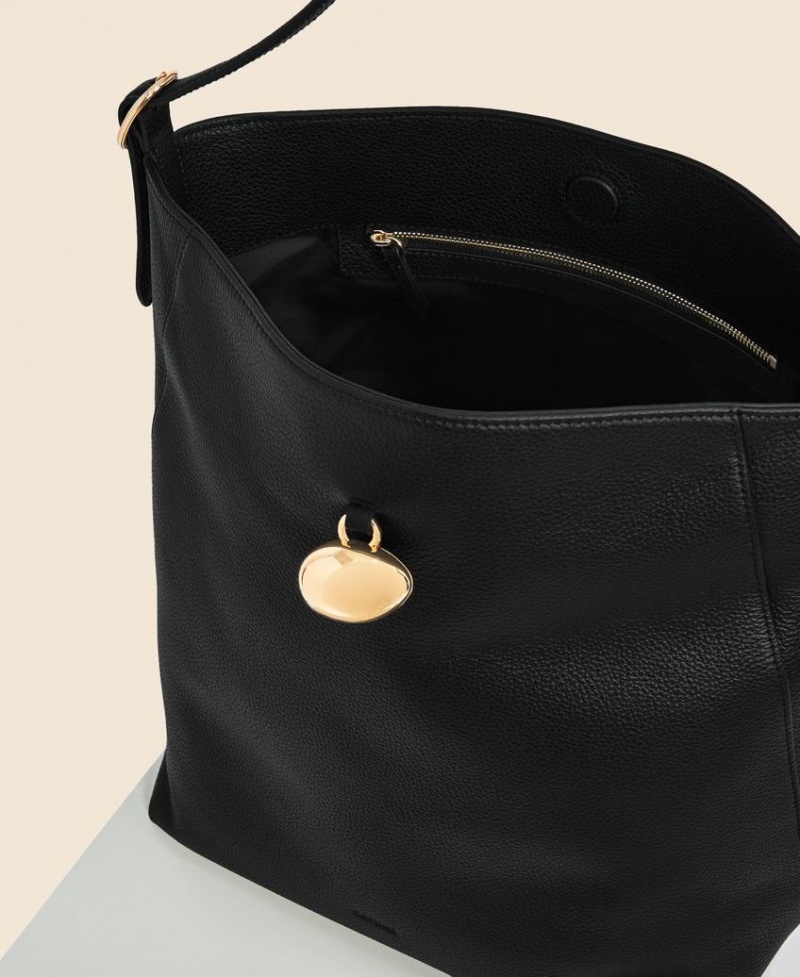 Bolso Tote Cafuné Drop Hobo Mujer Negros | UFX6735AK