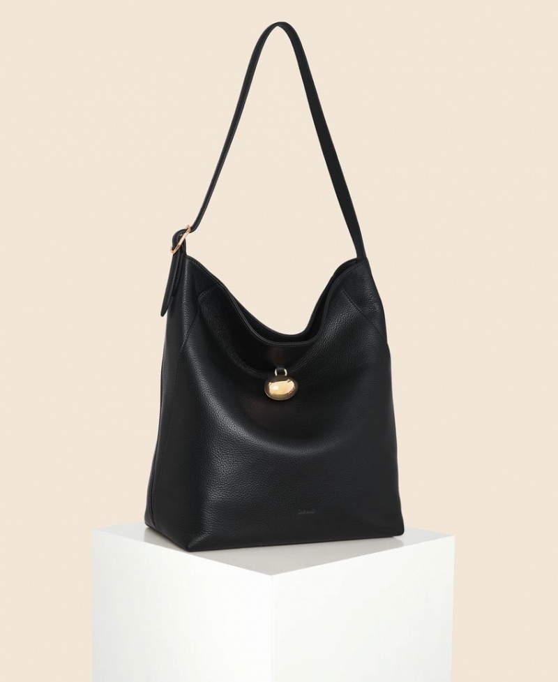 Bolso Tote Cafuné Drop Hobo Mujer Negros | UFX6735AK